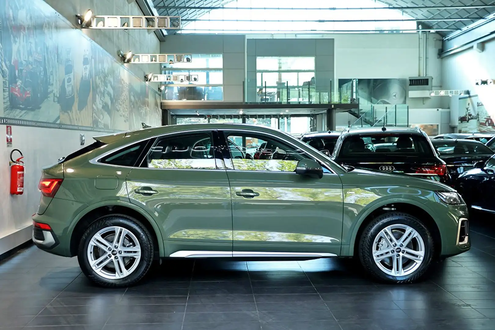 Audi Q5 40 TDI Sportback SPB Quattro S-Tronic S-Line -ADAS Verde - 2