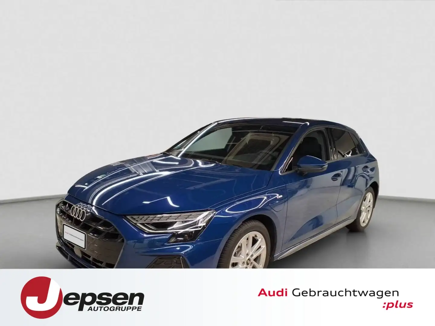 Audi A3 Sportback 40 TFSI e S line S tr. Matrix AHK Blau - 1