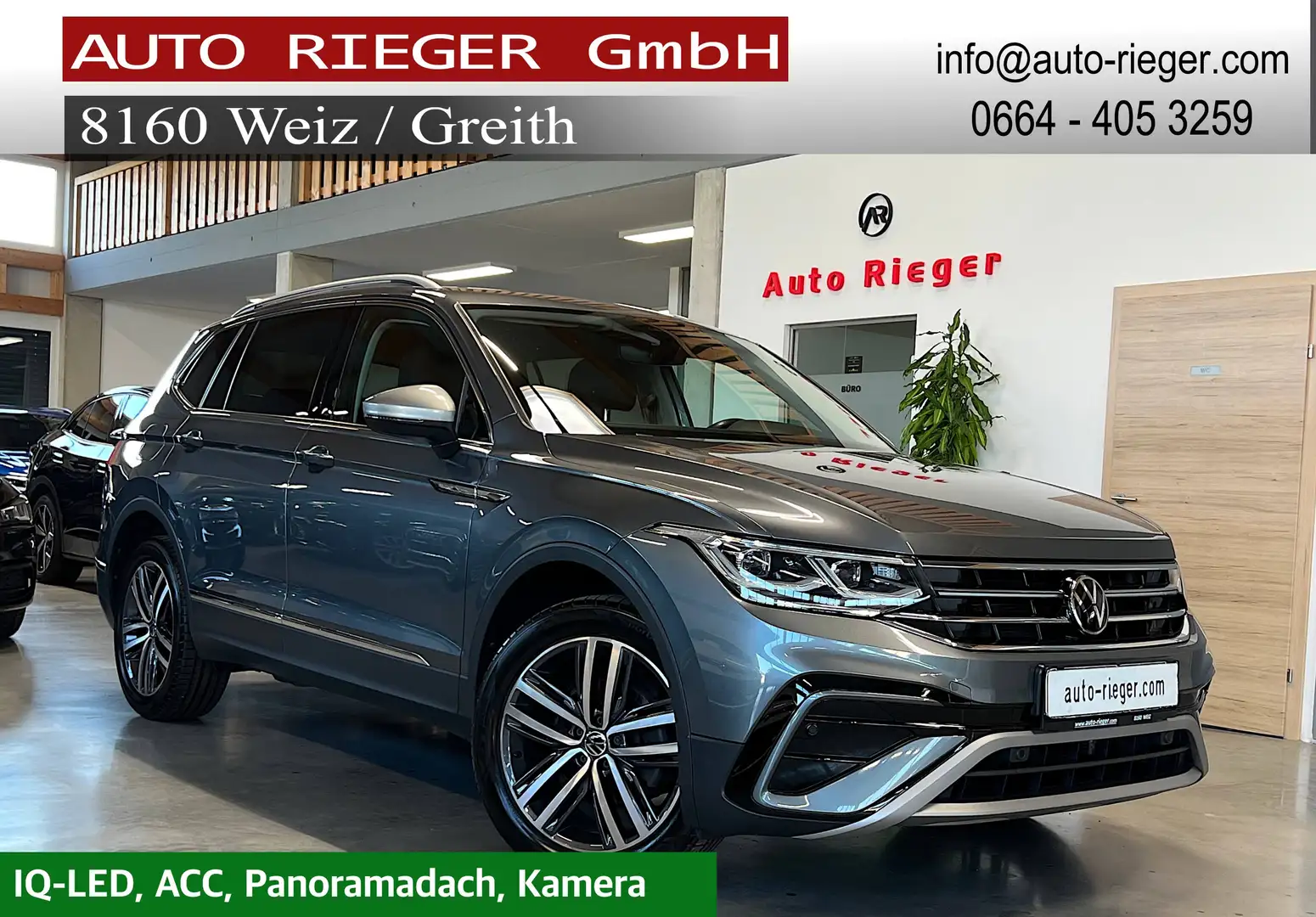 Volkswagen Tiguan Allspace Elegance 4Motion TDI, Pano-Dach, IQ-LED, ACC Grau - 1