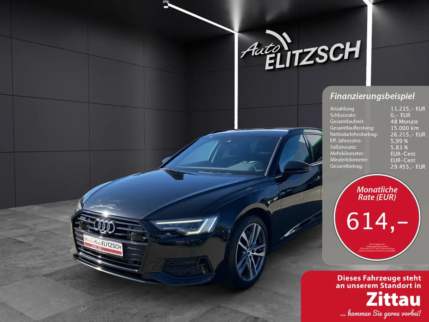 Audi A6 Avant 50 TDI sport quattro Matrix AVC ACC SH 19" Schwarz - 1