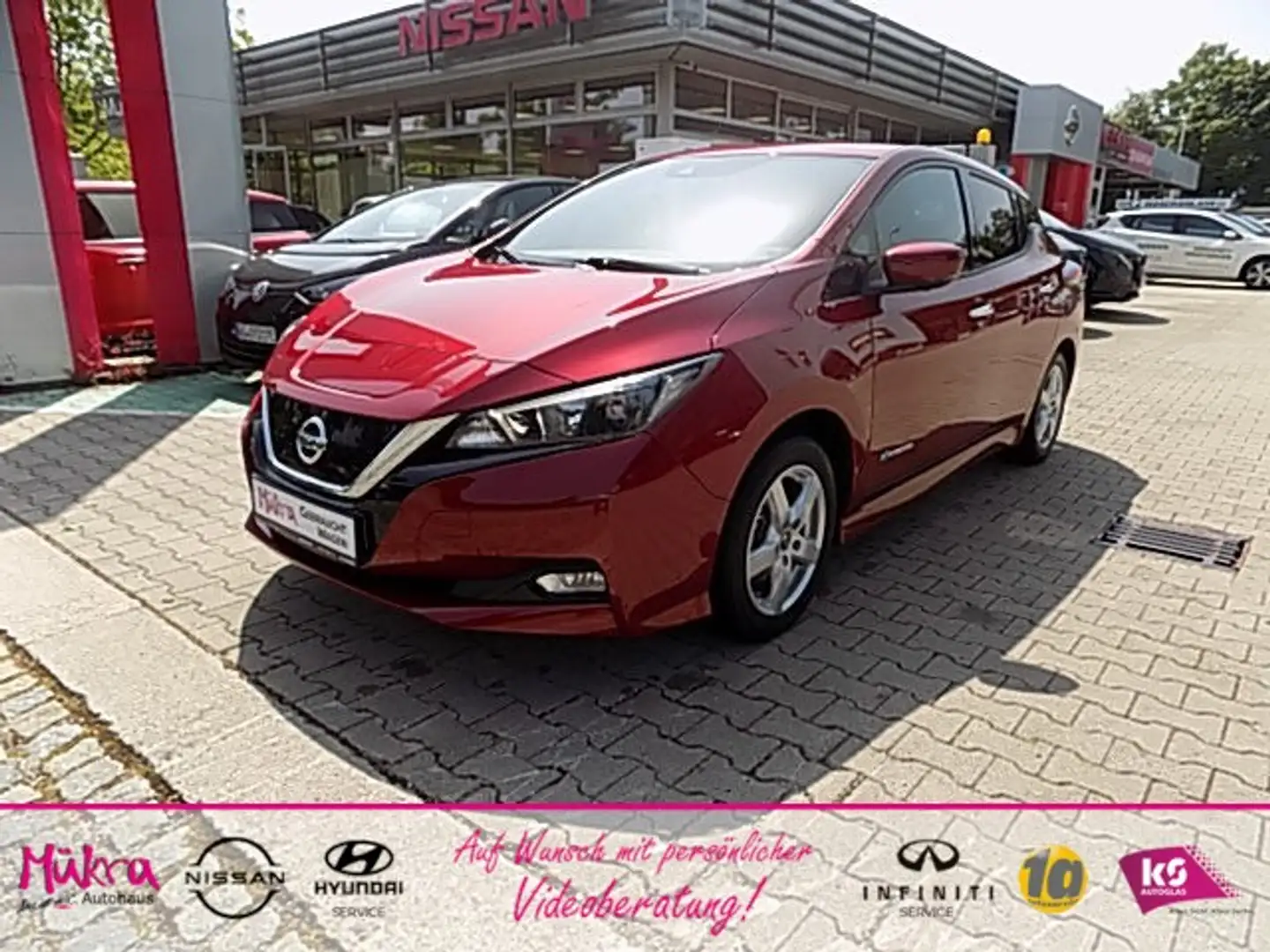 Nissan Leaf N-Connecta ZE1 40kwh, 8-fach, Scheckheftgepfl. 1. Rood - 1