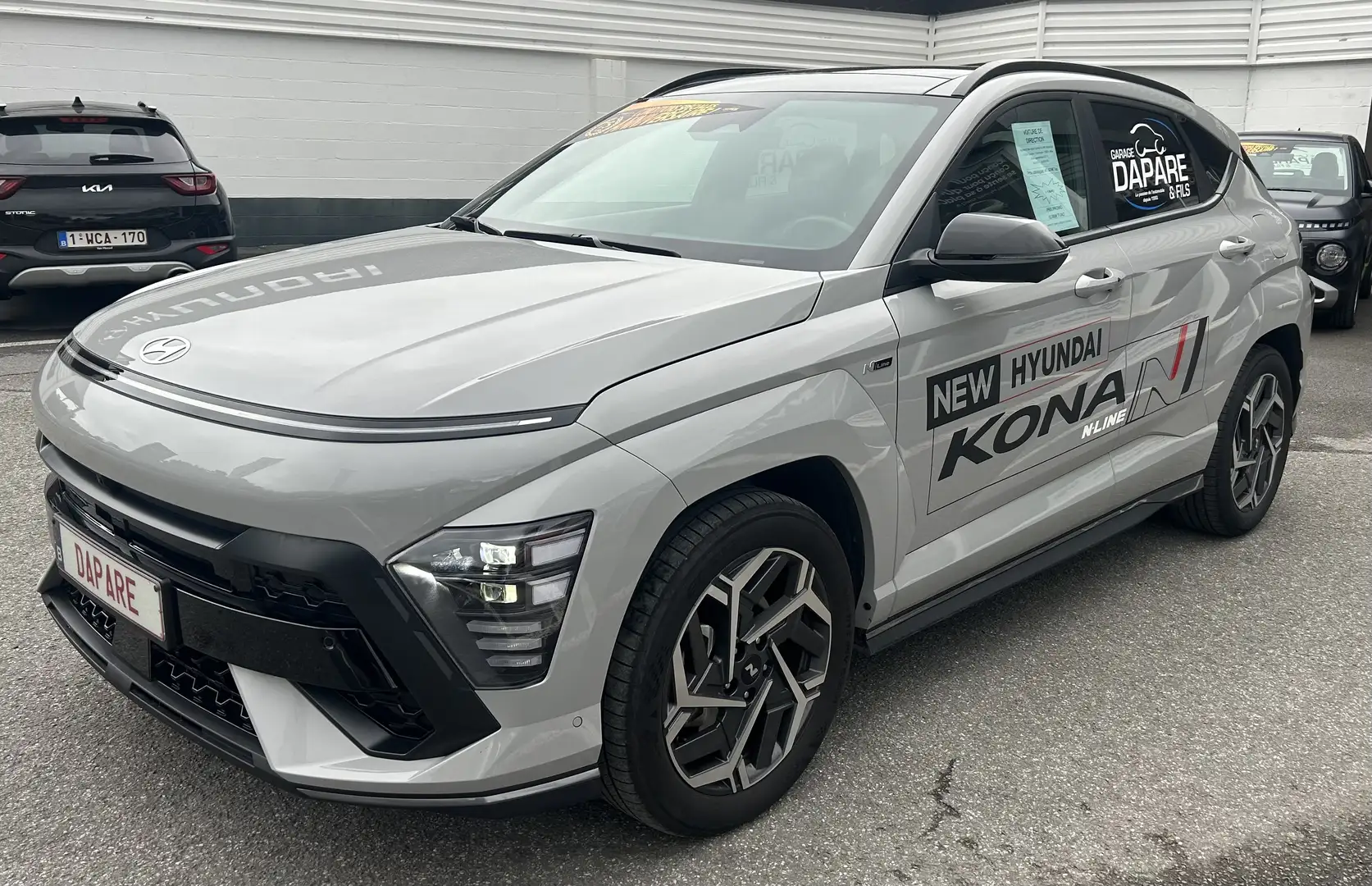 Hyundai KONA HYBRID SHINE NLINE SENS 1.6 GDi 129CV DE DIRECTION Gris - 2