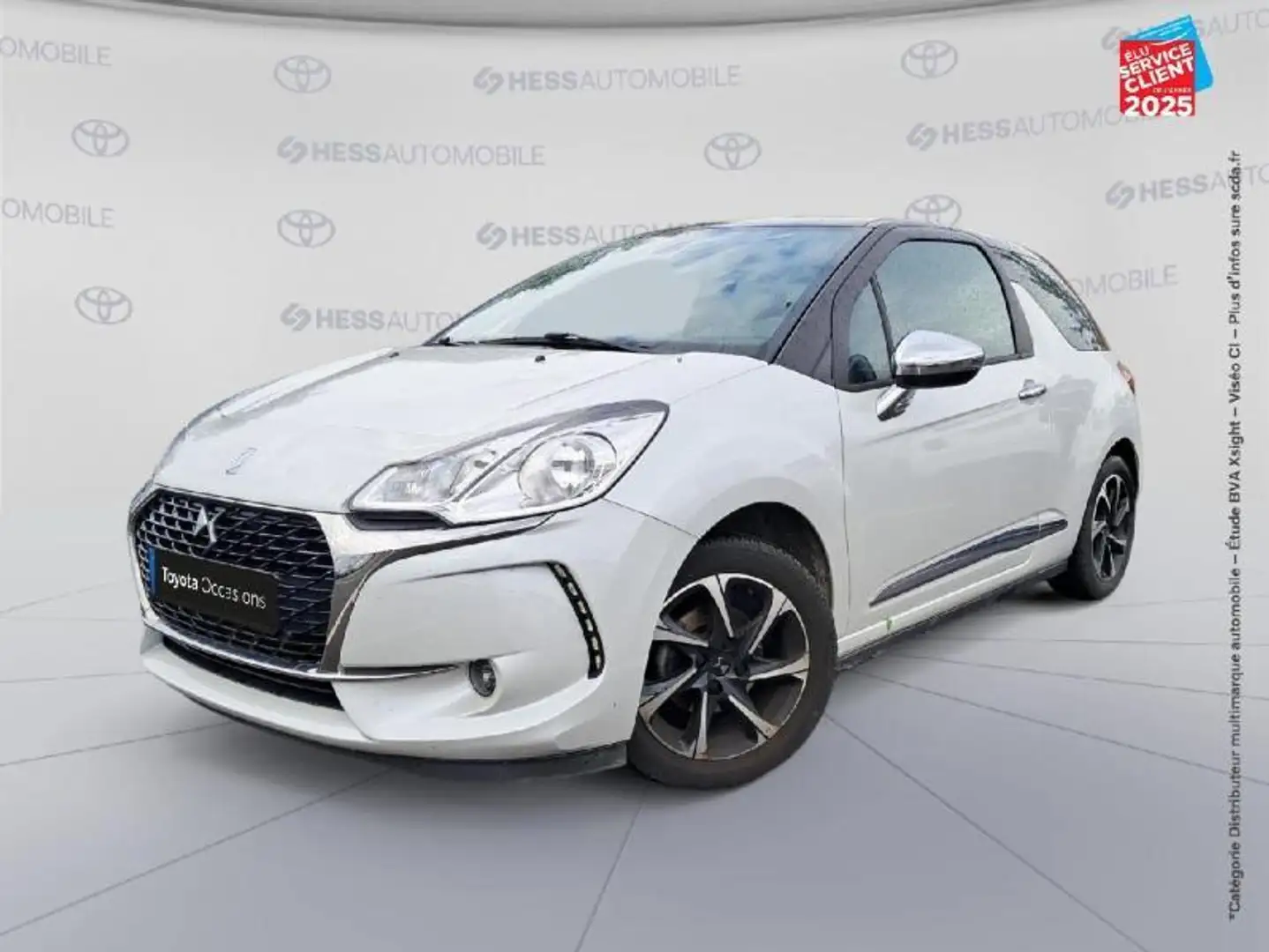 DS Automobiles DS 3 PureTech 110ch Connected Chic Automatique GPS Camera Carplay Blanc - 2