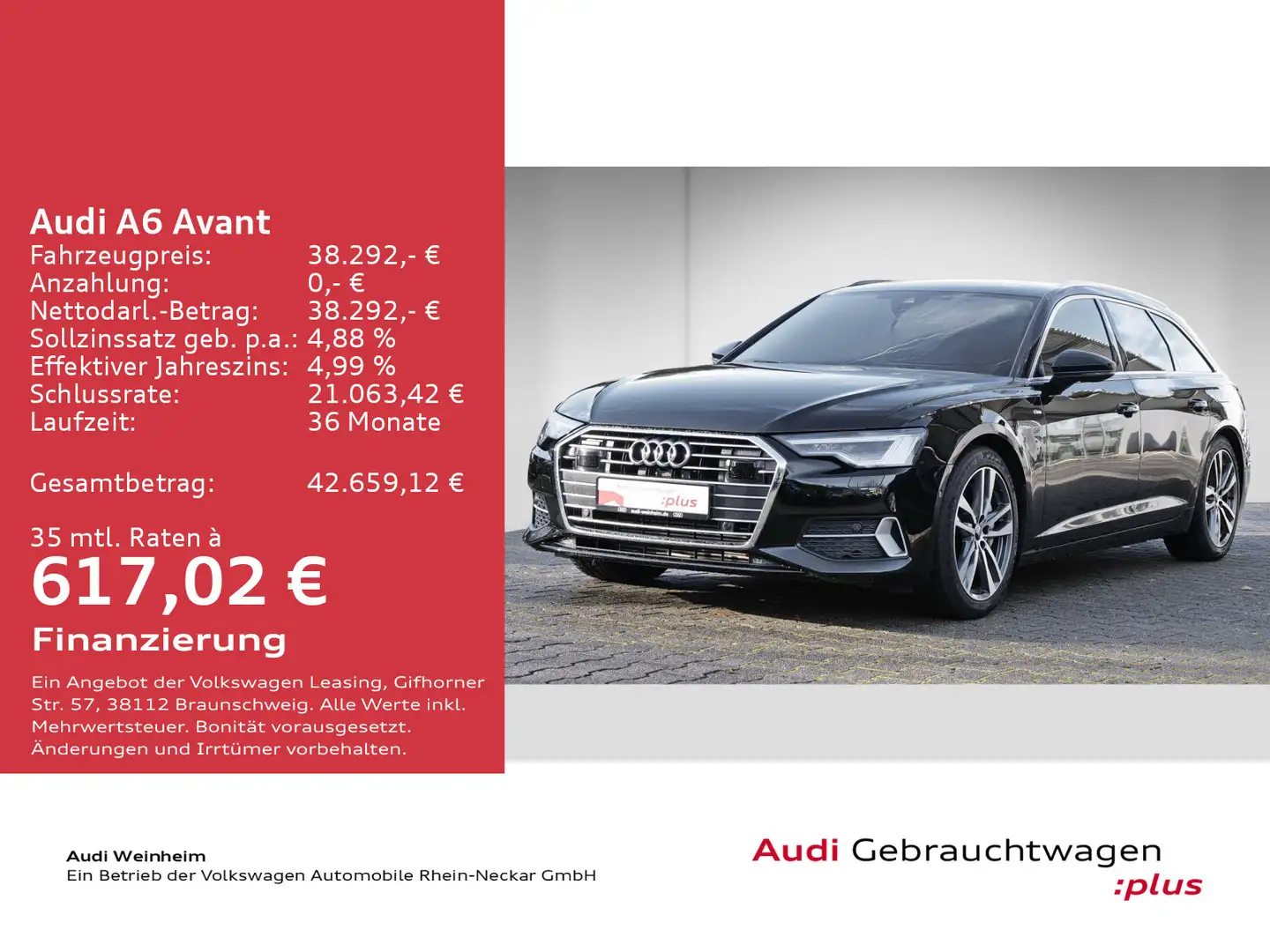 Audi A6 50 TFSIe quattro S-Line Paket innen Mat Schwarz - 2