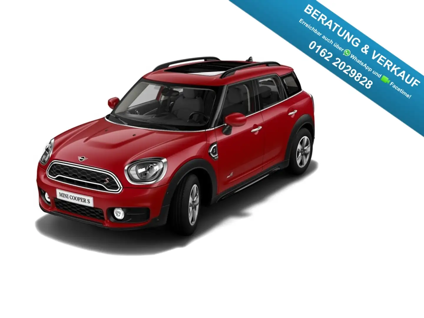 MINI Cooper S Countryman ALL4 A AD EPano LED Navi RÜK Mehrzonenklima 2-Zone Rot - 1