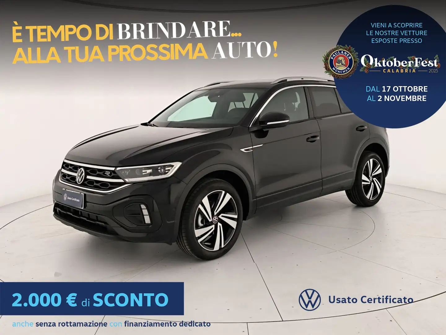 Volkswagen T-Roc 2.0 tdi r-line plus 115cv Nero - 1