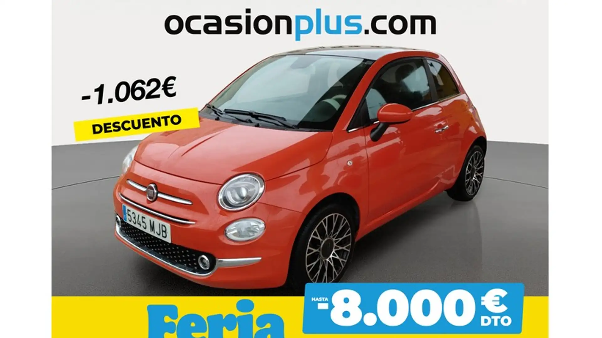 Fiat 500 1.0 Hybrid Dolcevita 52kW Oranje - 1