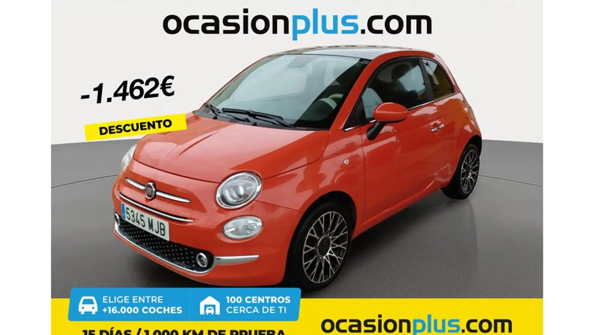 Fiat 500 1.0 Hybrid Dolcevita 52kW Naranja - 1