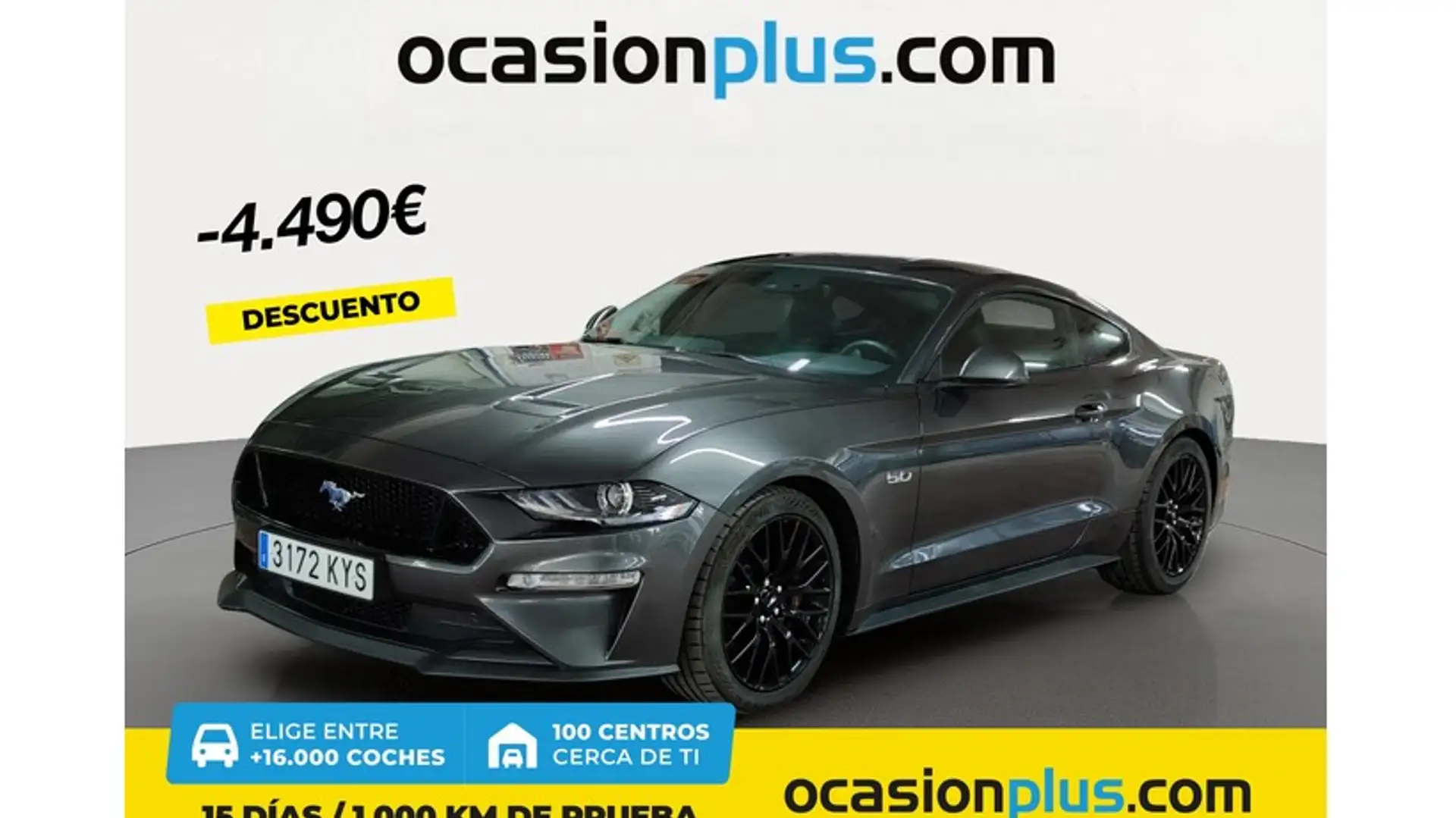 Ford Mustang Fastback 5.0 Ti-VCT GT Aut. Gris - 1