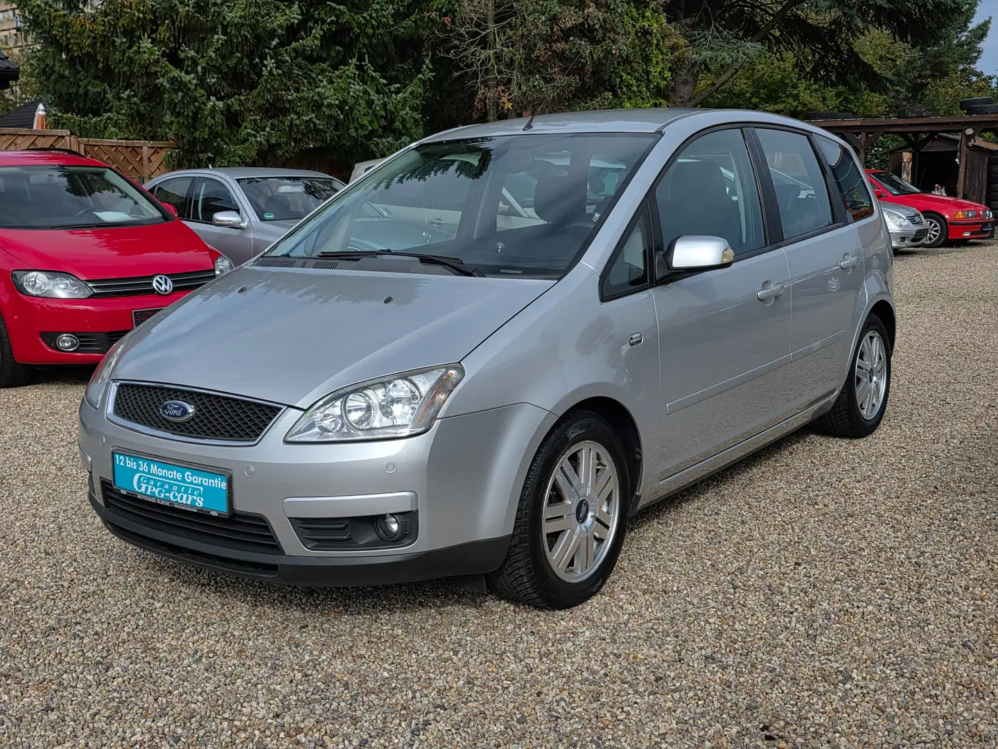 Ford Focus C-Max Focus C-MAX 2.0 Aut.Ghia*Leder*PDC*Temp*TÜV Neu Silber - 2