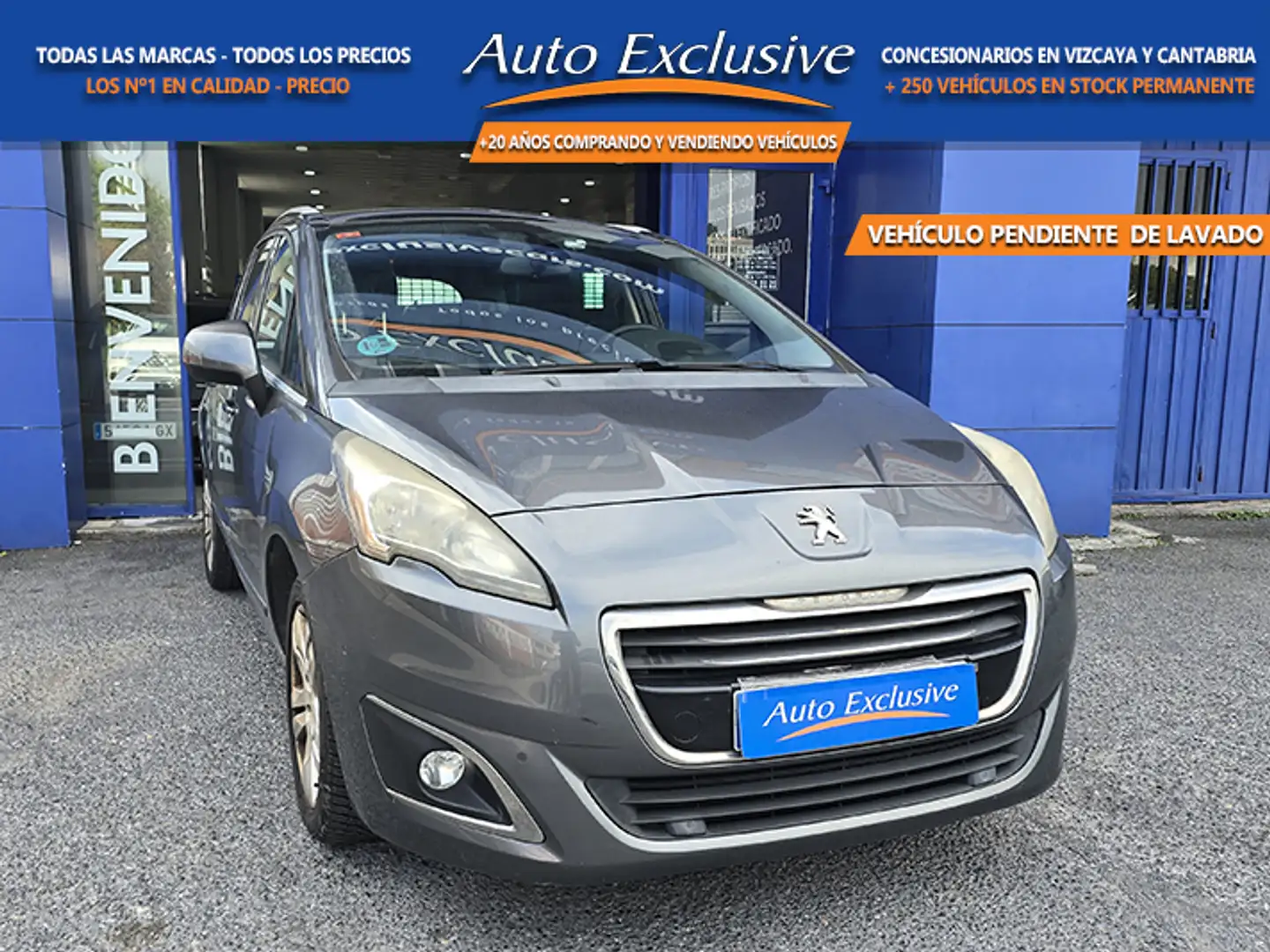 Peugeot 5008 1.6 BlueHDI Allure 7 pl. 120 Gris - 1