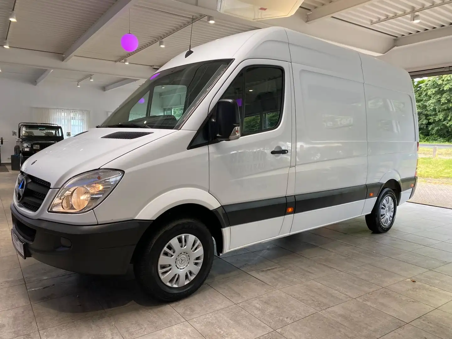Mercedes-Benz Sprinter Hoch+Lang*1.Hand*Regale*Garantie* Blanc - 2