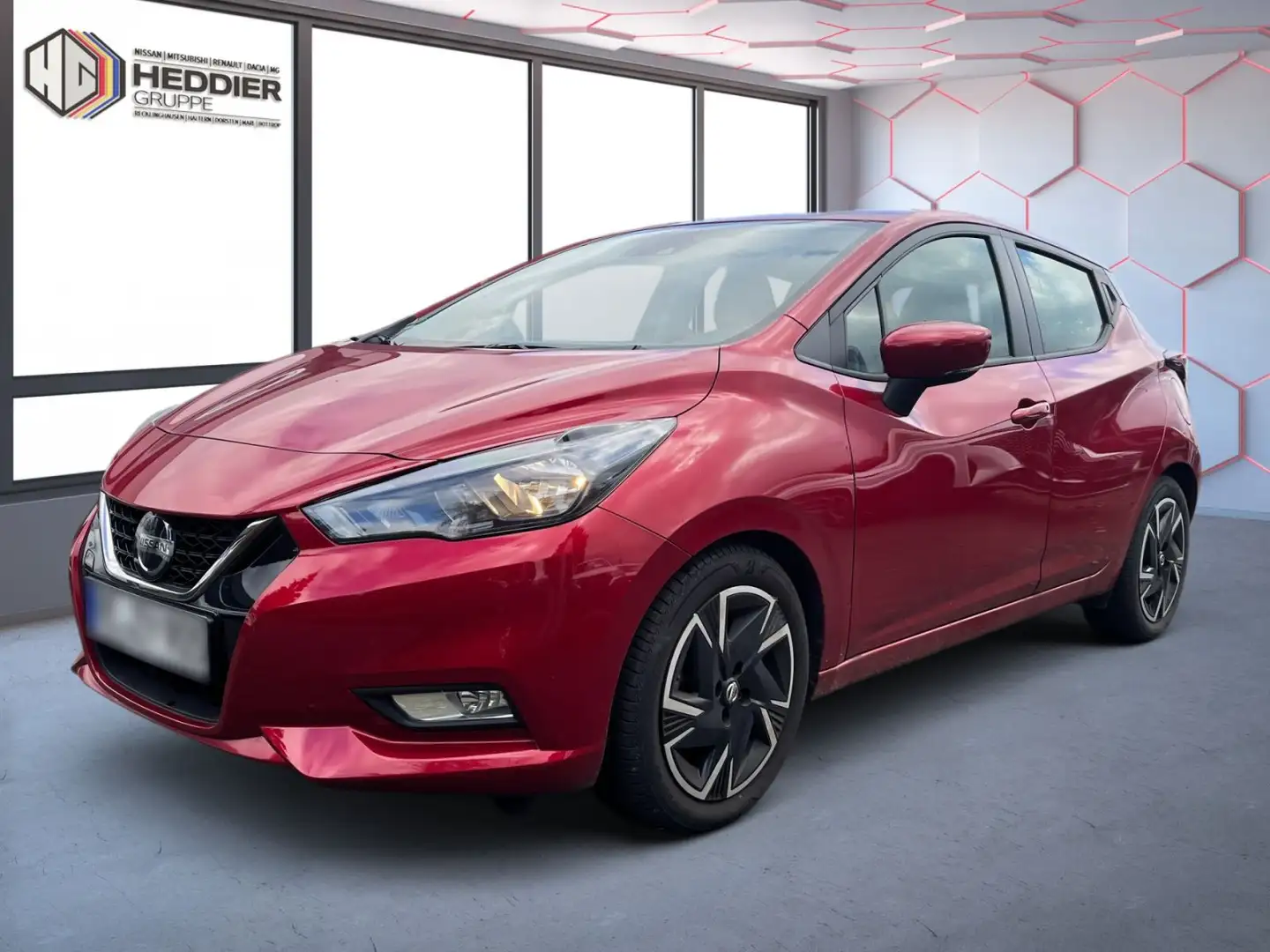 Nissan Micra Acenta Xtronic 92 N-WAY-PAKET*SHZ*Navi* Rouge - 1