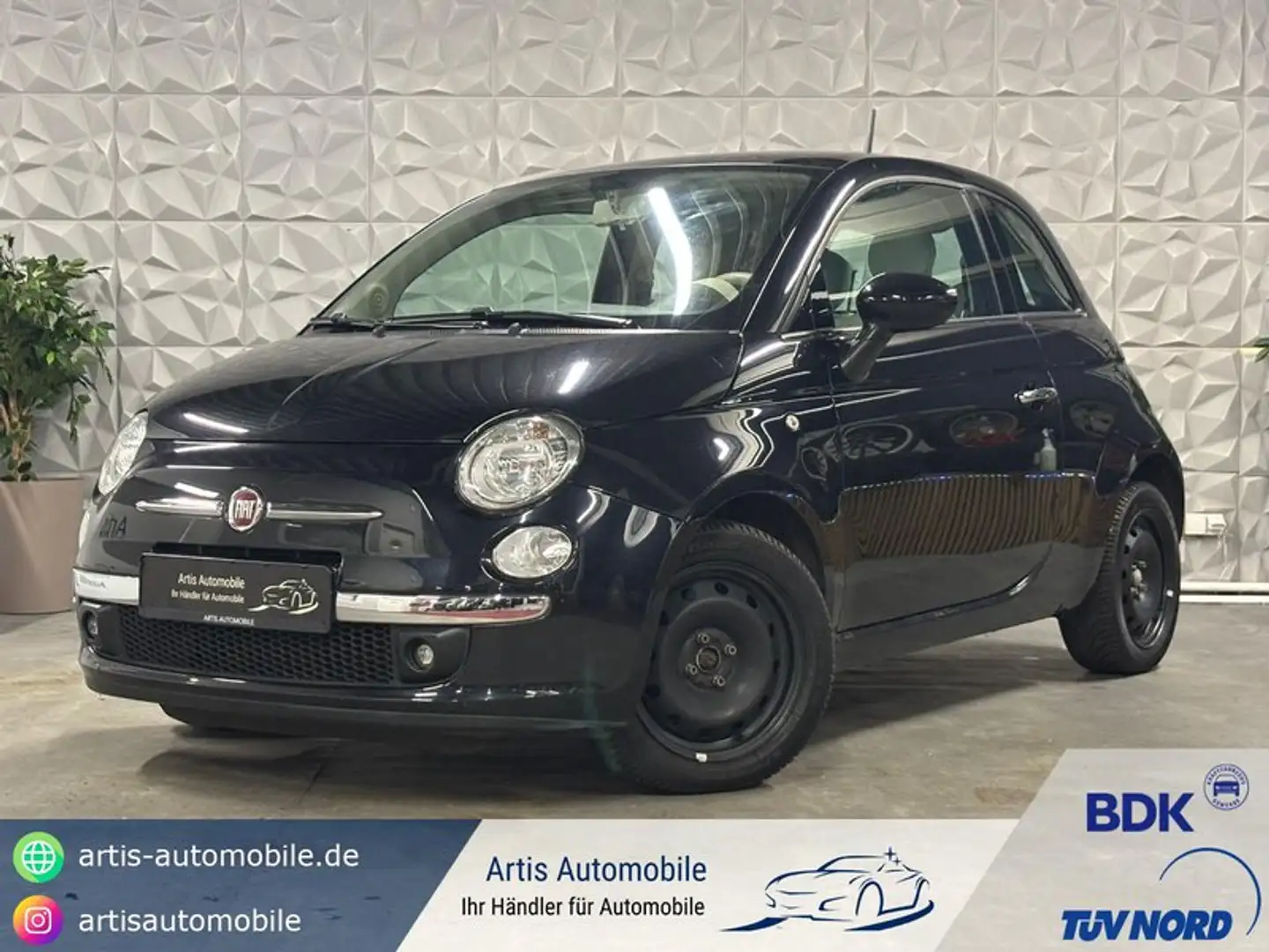 Fiat 500 Lounge PARKSENSOREN*PANORAMA*MFT-LENKRAD Schwarz - 1