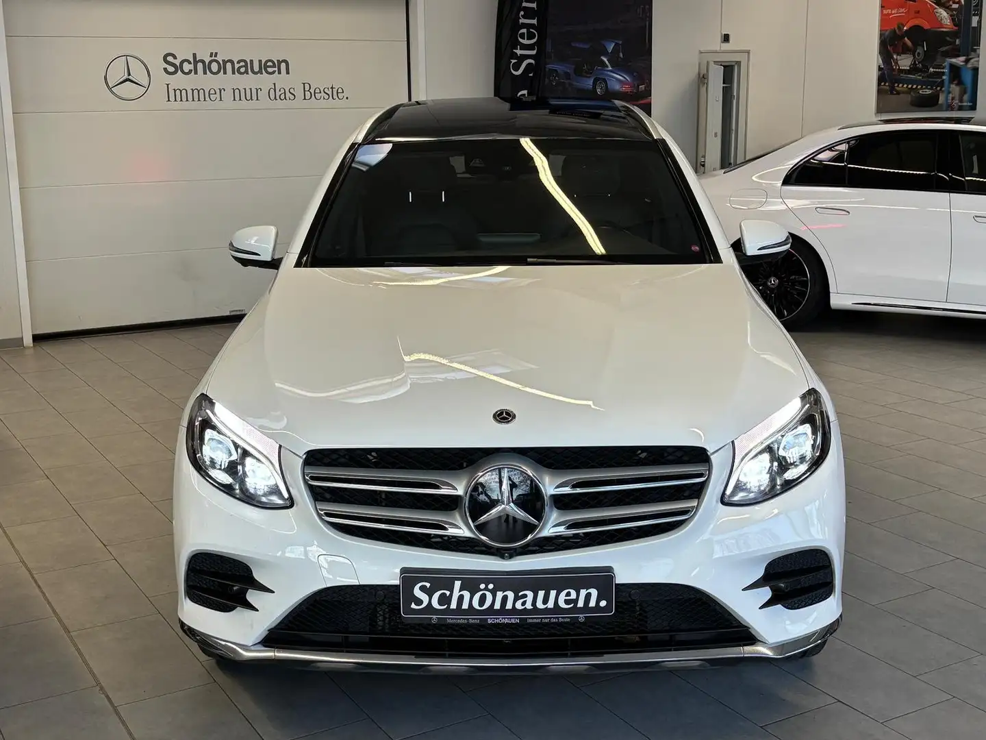 Mercedes-Benz GLC 350 d 4M AMG DISTR+PANO+BURM+AHK+COMAND+360° Blanco - 2