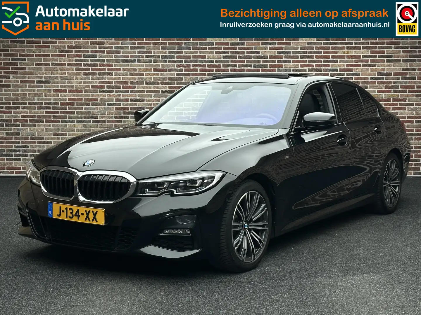 BMW 318 3-serie 318i High Executive M Sport Open Dak Led C Zwart - 1