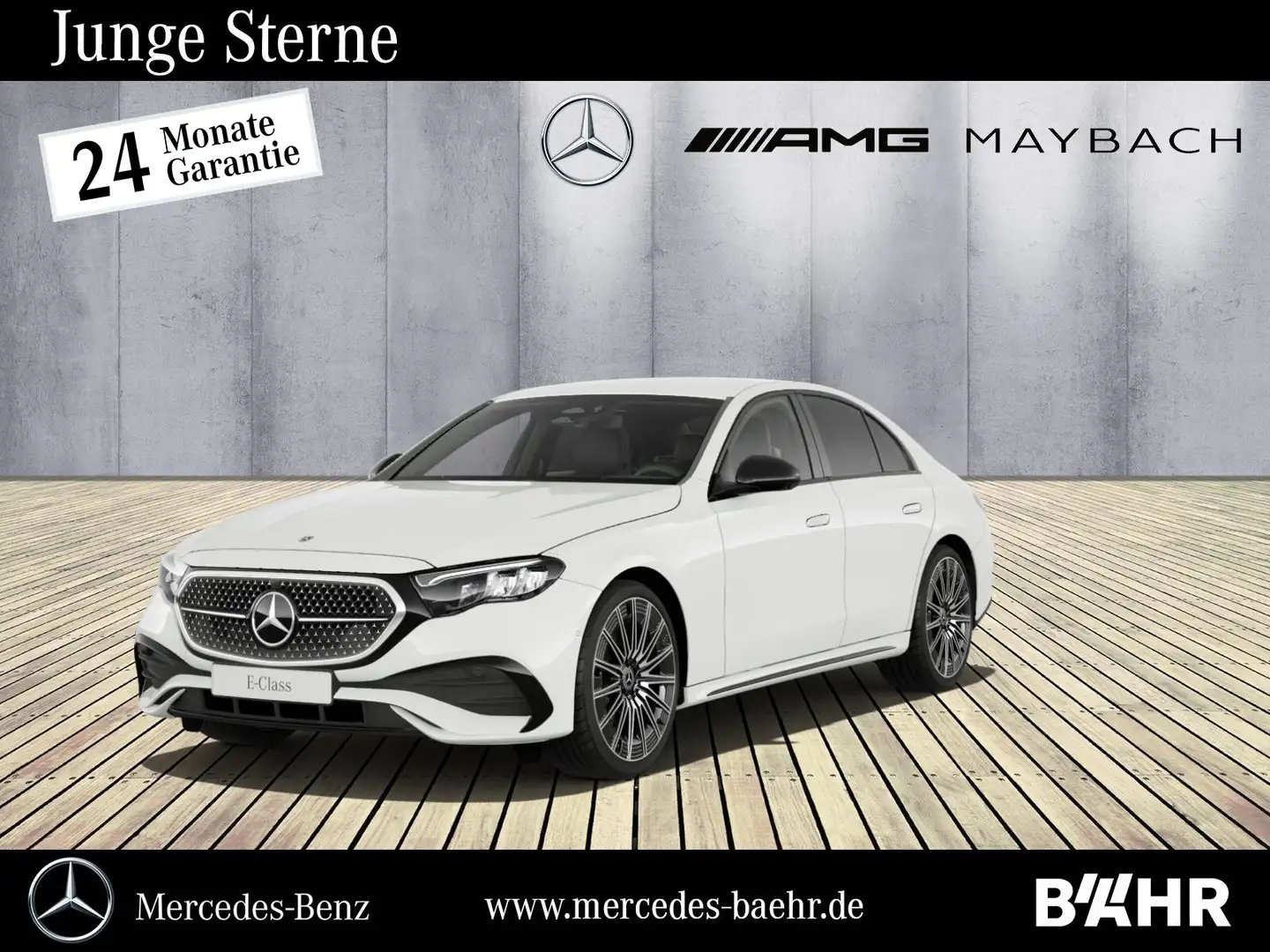 Mercedes-Benz E 200 E 200 AMG+Night/MBUX/LED/360°/Totwinkel/LMR-21" Weiß - 1
