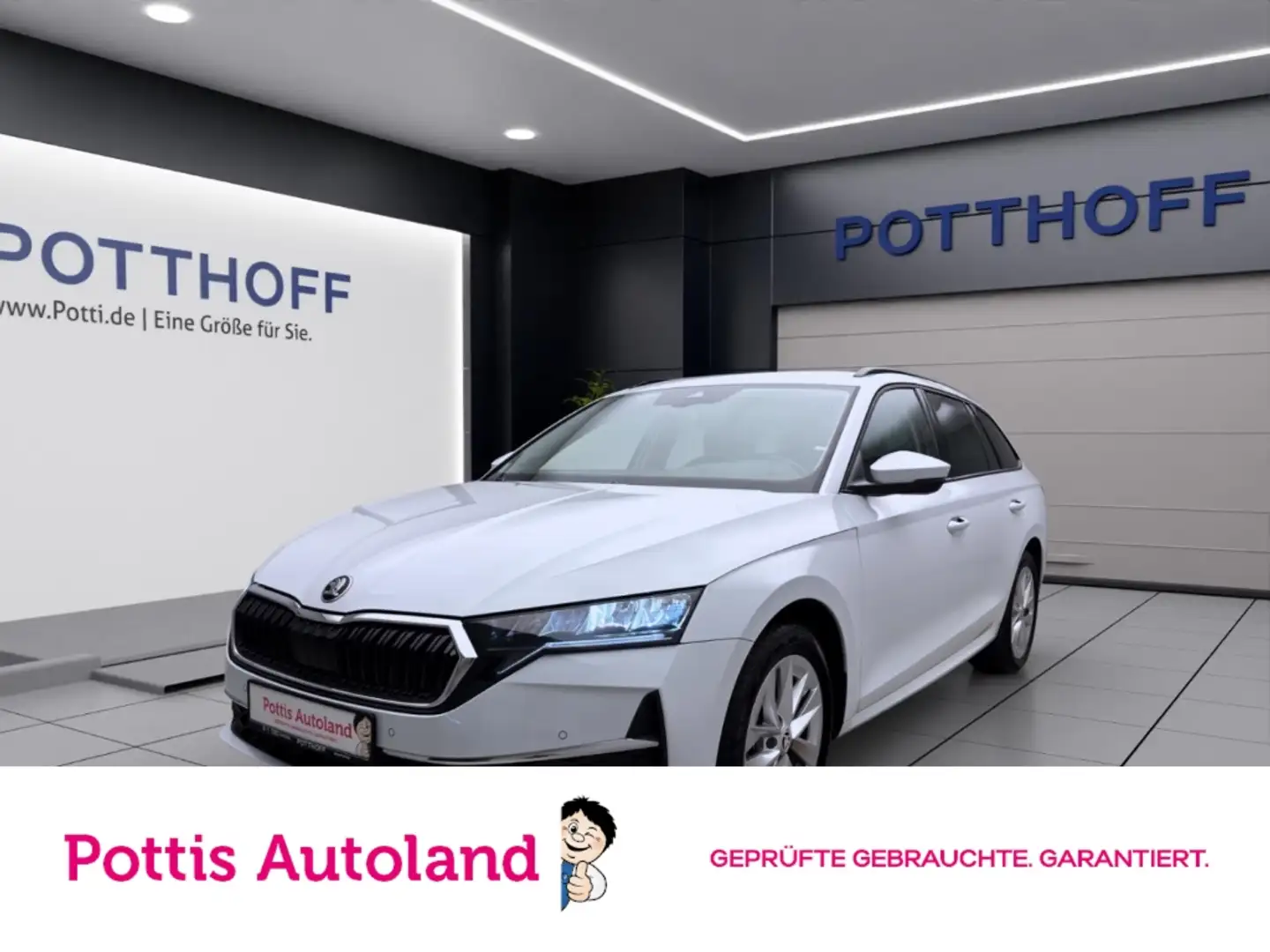 Skoda Octavia Combi 1.5 eTSI DSG SELECTION NAVI KLIMA PDC SITZHZ Weiß - 1