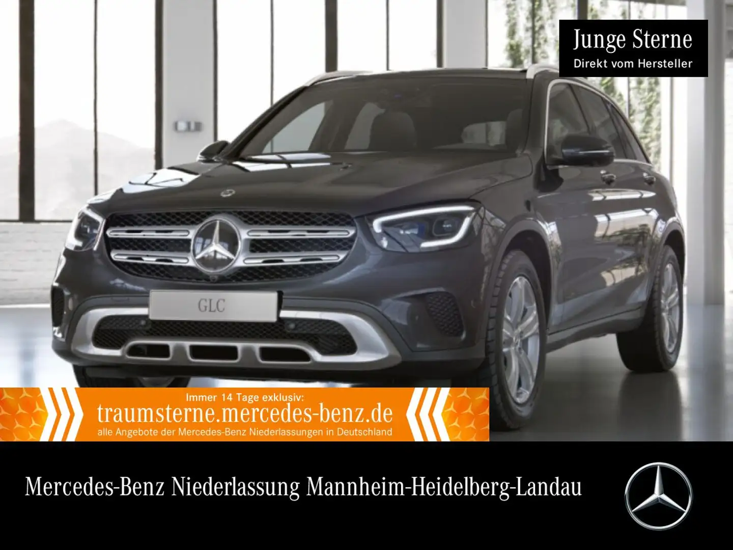Mercedes-Benz GLC 300 4M PANO+360+AHK+MULTIBEAM+FAHRASS+HUD+9G Grau - 1