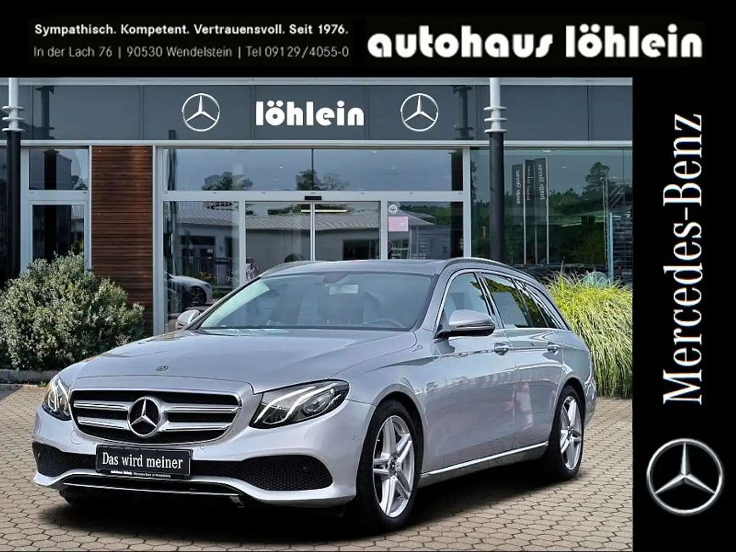 Mercedes-Benz E 220 d T Avantgarde AHK+SHD+TOTW+KAMERA+SHZ+DAB Argent - 1