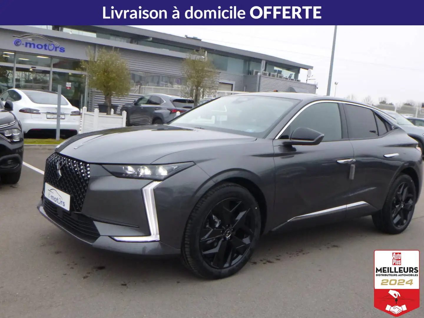 DS Automobiles DS 4 BlueHDi 130 EAT8 Pallas +Pack confort Gris - 1