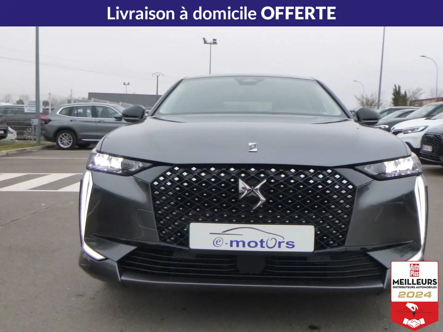 DS Automobiles DS 4 BlueHDi 130 EAT8 Pallas +Pack confort Gris - 2