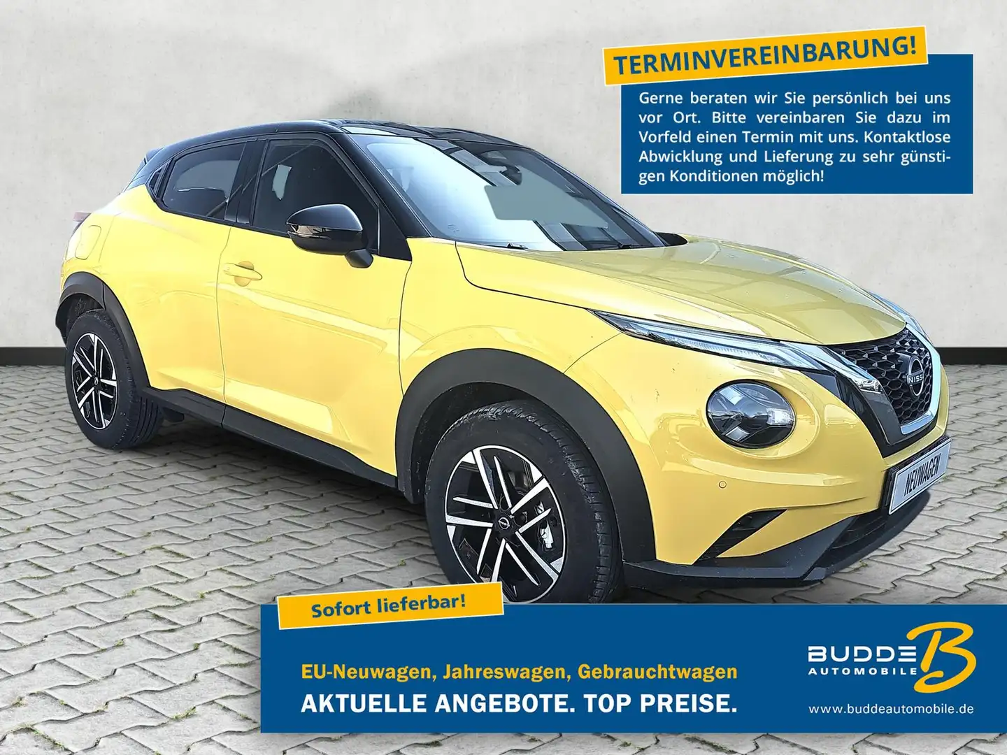 Nissan Juke 1.0 DIG-T N-connecta Autom.Keyless Entry&Go Gelb - 1