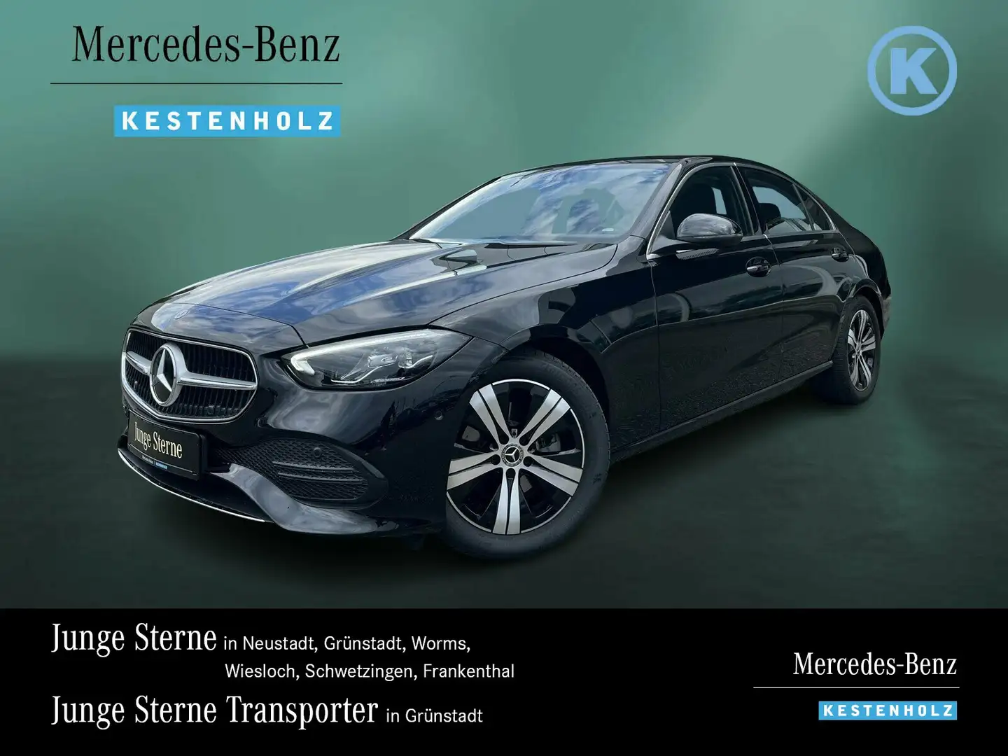 Mercedes-Benz C 180 C 180 AVANTGARDE+VORR.-DISTRO+KAMERA+AMBI+LENKHZ Schwarz - 1