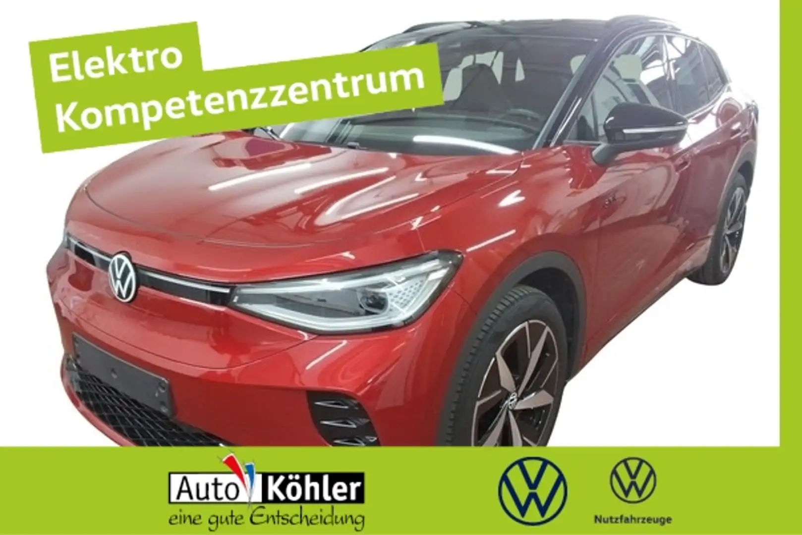 Volkswagen ID.4 GTX 4Motion Matrix/AHK/H&K/ Wärmepumpe Rot - 1