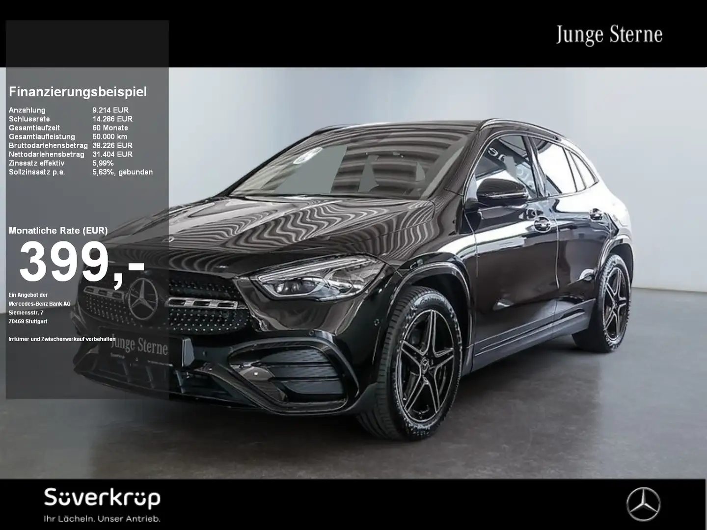 Mercedes-Benz GLA 180 , BURM AMG NIGHT SPUR DISTR PANO 360 Schwarz - 1