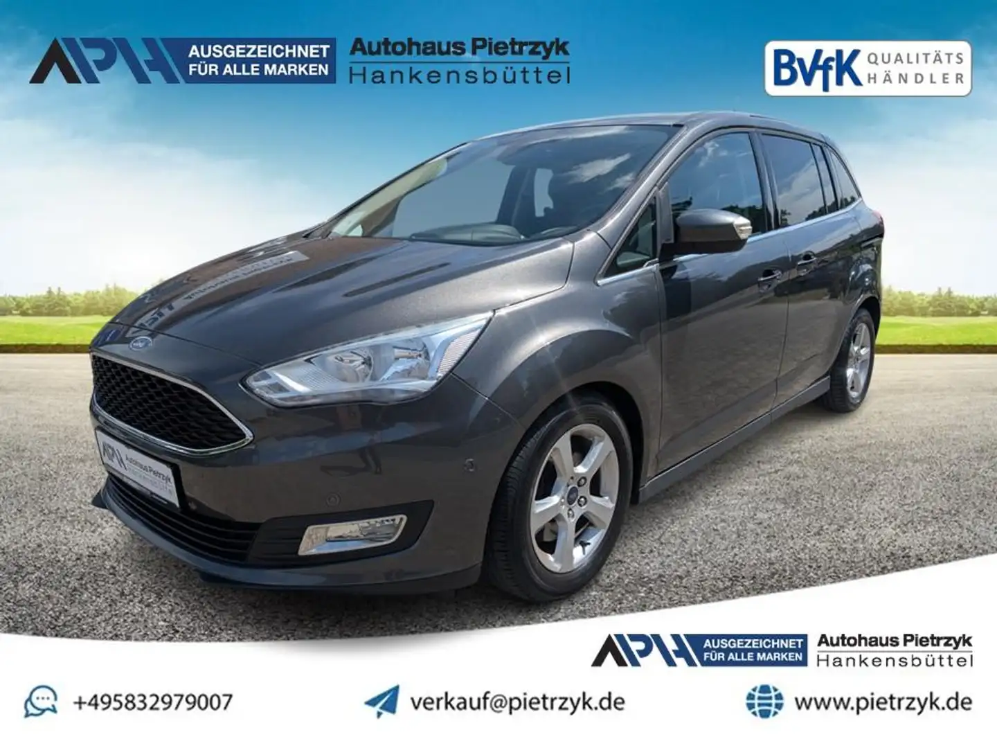 Ford Grand C-Max Titanium 1.0 EcoBoost KAT Gris - 1