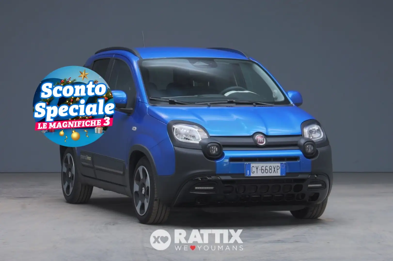 Fiat Panda Pandina 1.0 Firefly Hybrid 70CV Cross Blu/Azzurro - 1