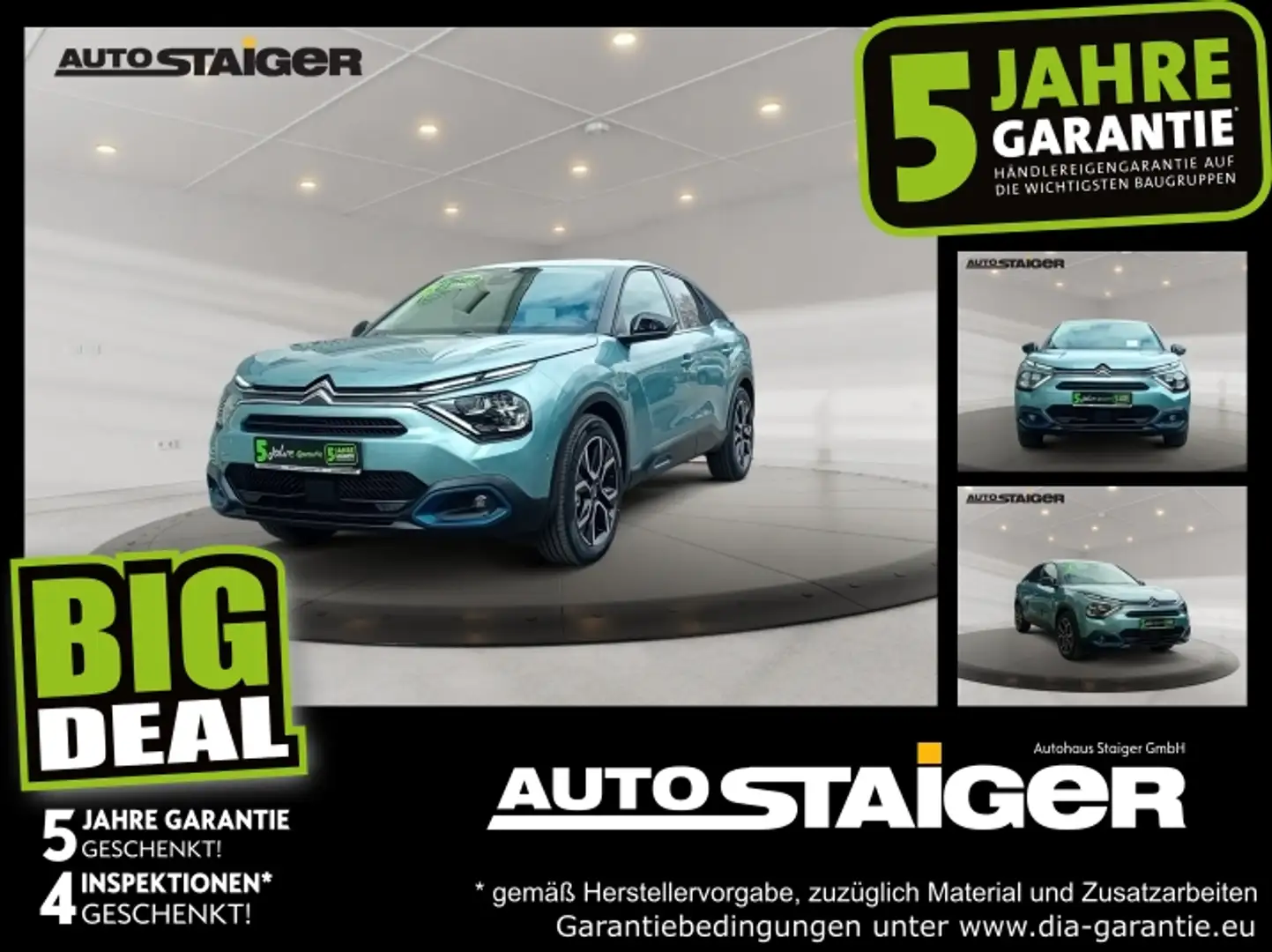Citroen C4 Elektromotor Shine 360 Grad Kamera~DAB~ Blau - 1
