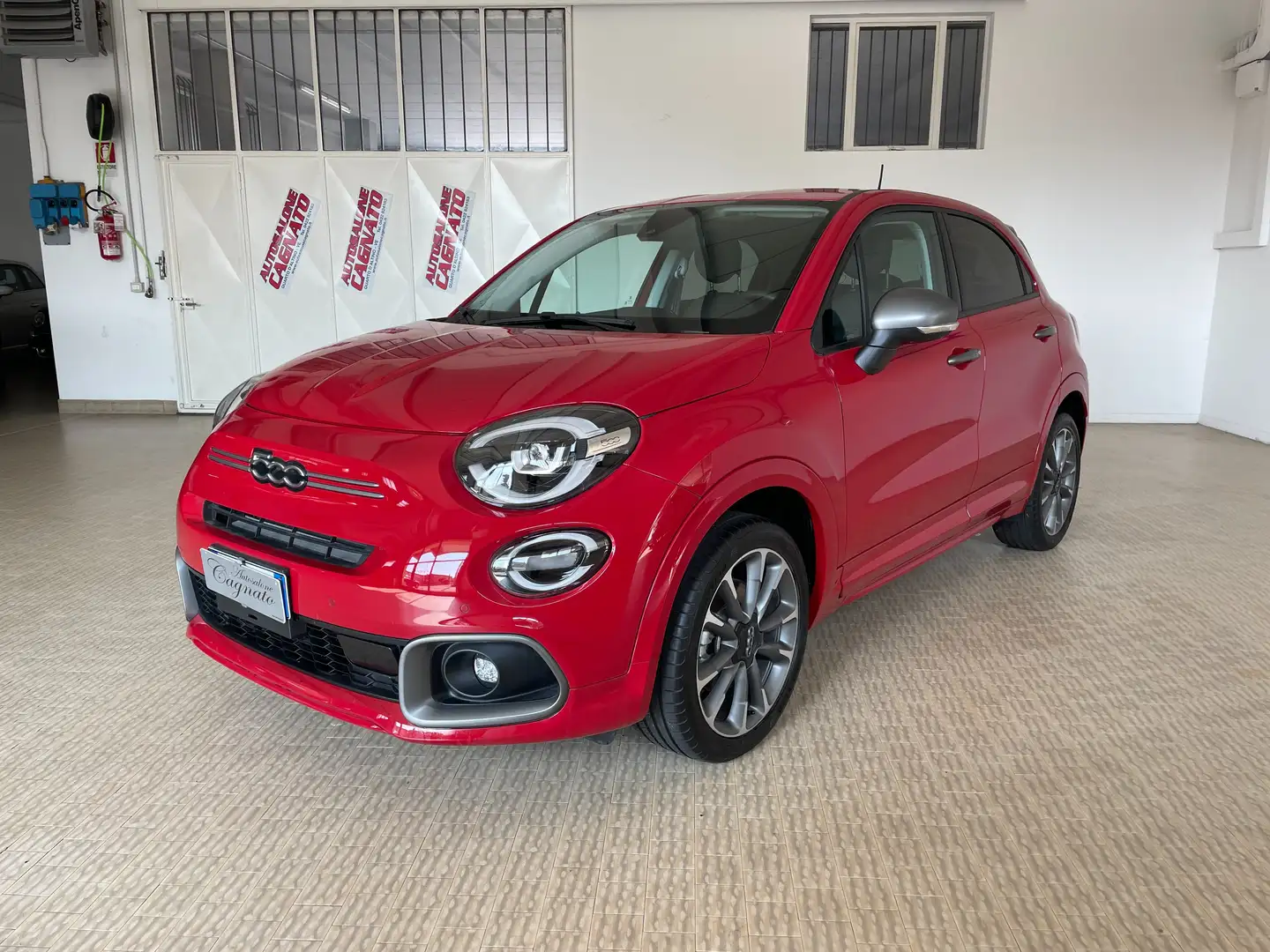 Fiat 500X 1.5 t4 hybrid Sport 130cv dct Km 3500-Led-Telecam. Rosso - 2