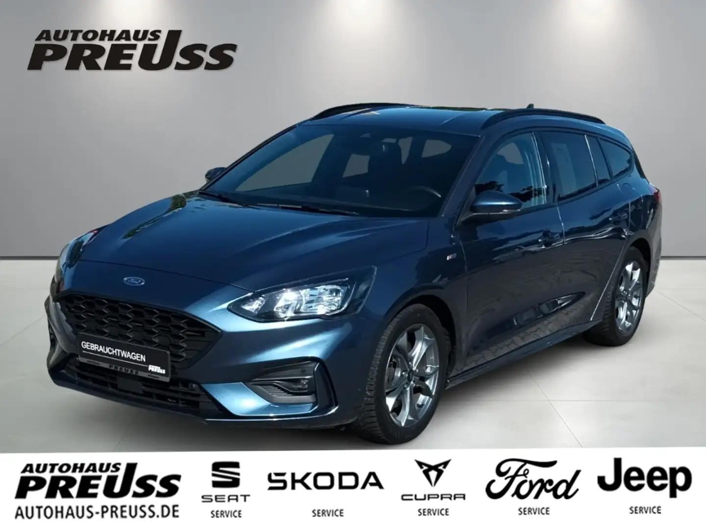 Ford Focus ST-Line 1.0 EcoBoost Mild-Hybrid Turnier Blauw - 1