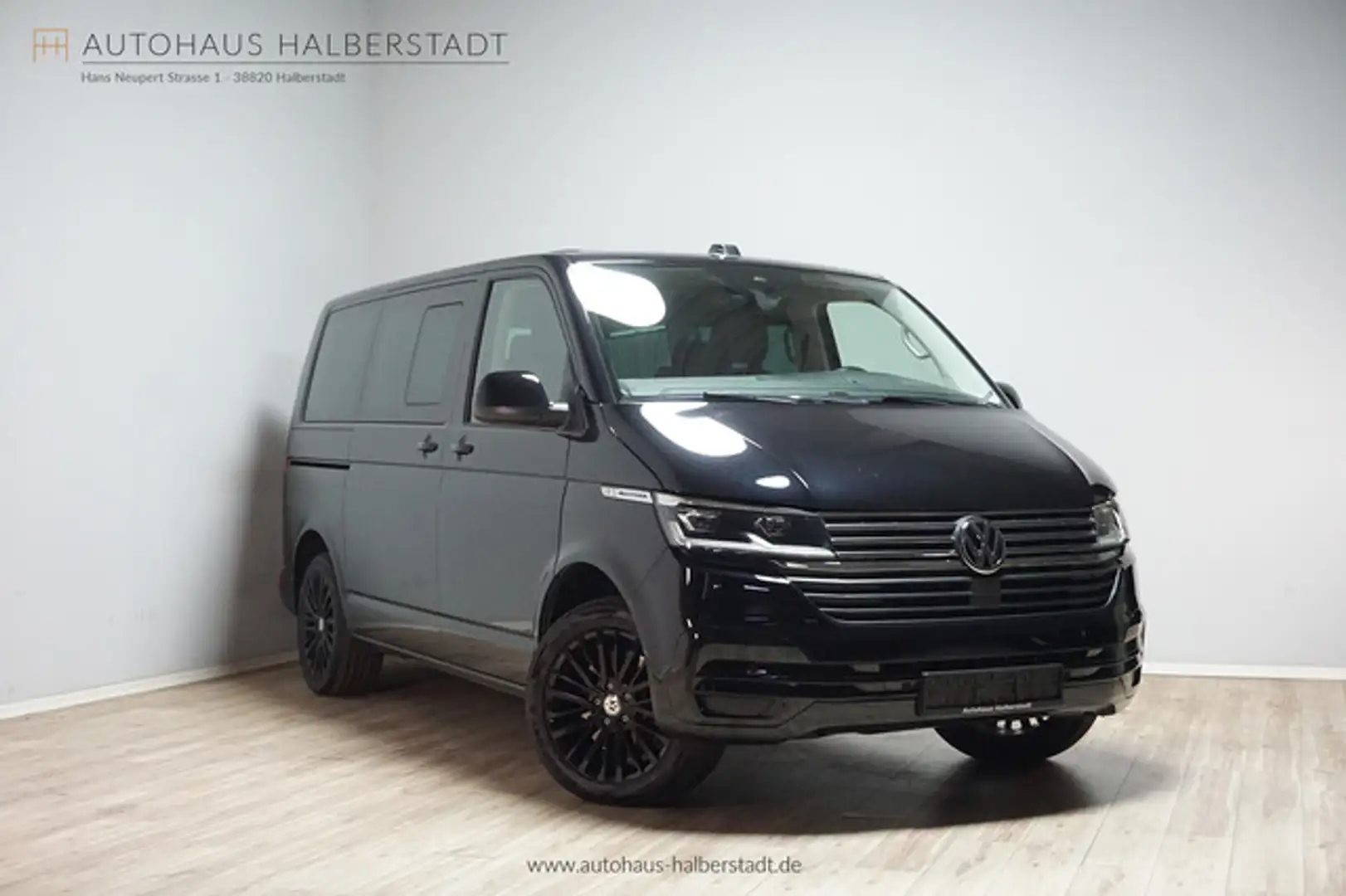 Volkswagen T6.1 Multivan 4Motion 2xSchiebe/LED/AHK/StHz Чорний - 1
