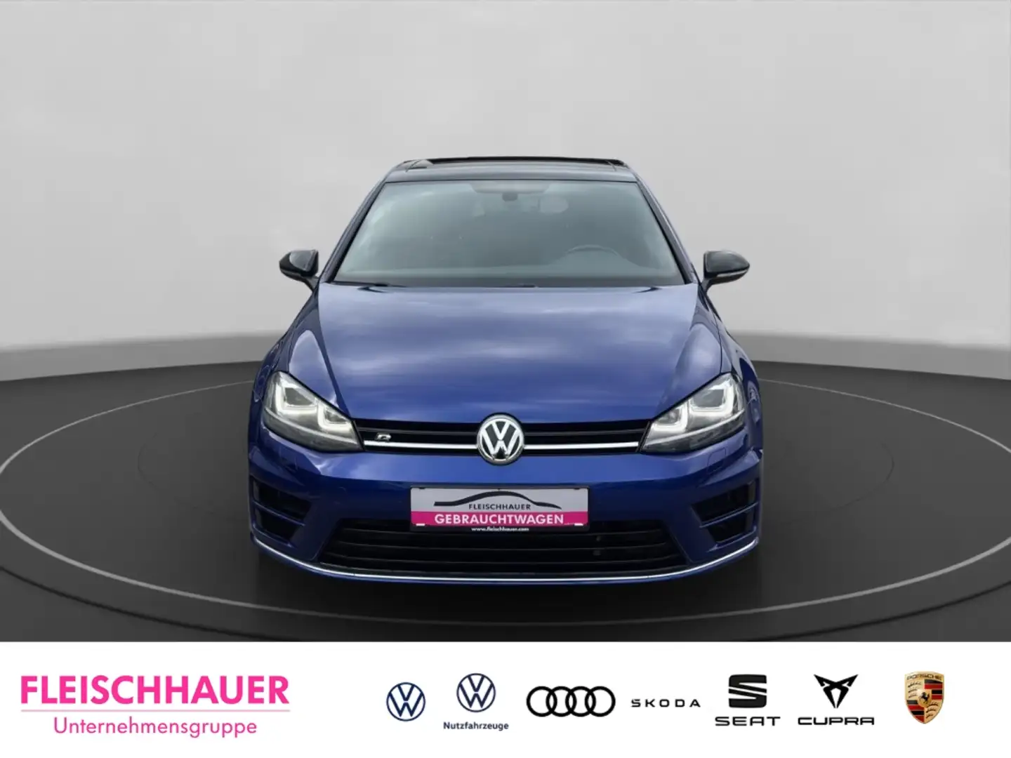 Volkswagen Golf R 4Motion 2,0 Navi+Leder+Pano+Xenon+LM19+RK Blau - 2