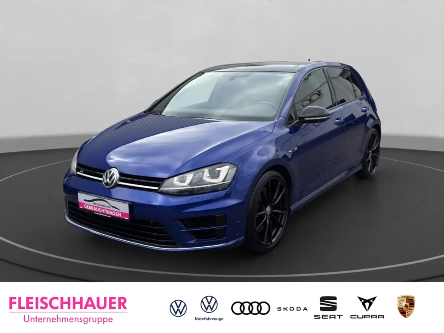 Volkswagen Golf R 4Motion 2,0 Navi+Leder+Pano+Xenon+LM19+RK Blau - 1