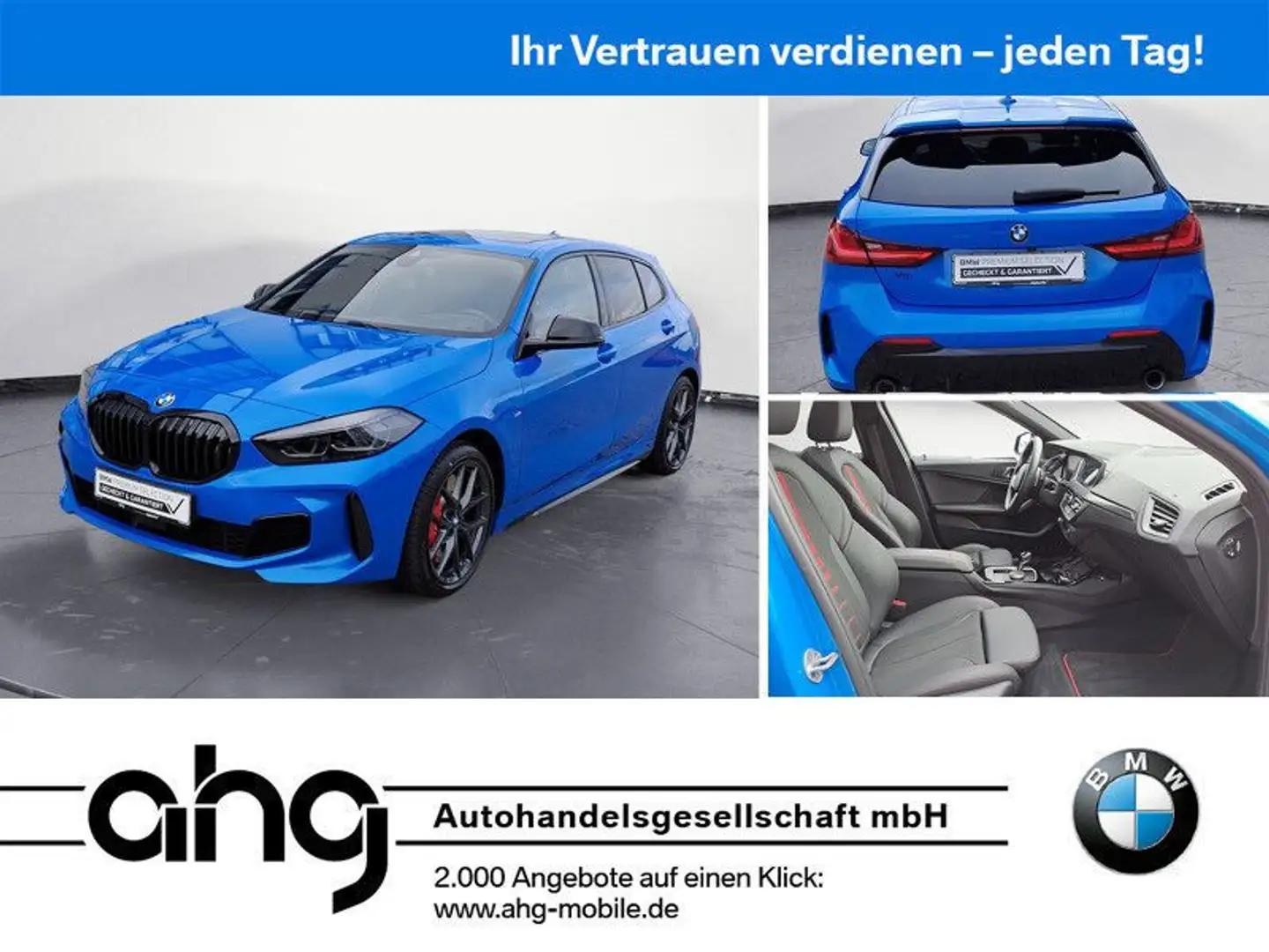 BMW 128 ti Navi Panoramadach Bluetooth PDC Blau - 1