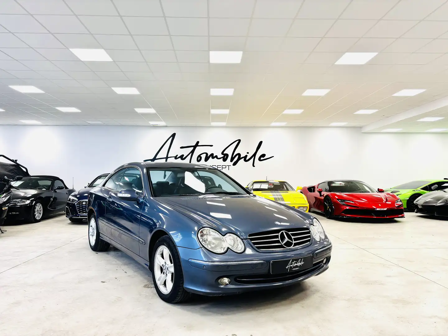 Mercedes-Benz CLK 200 ✅1AN GARANTIE✅KOMPRESSOR✅AVANT GARDE✅CUIR Bleu - 1
