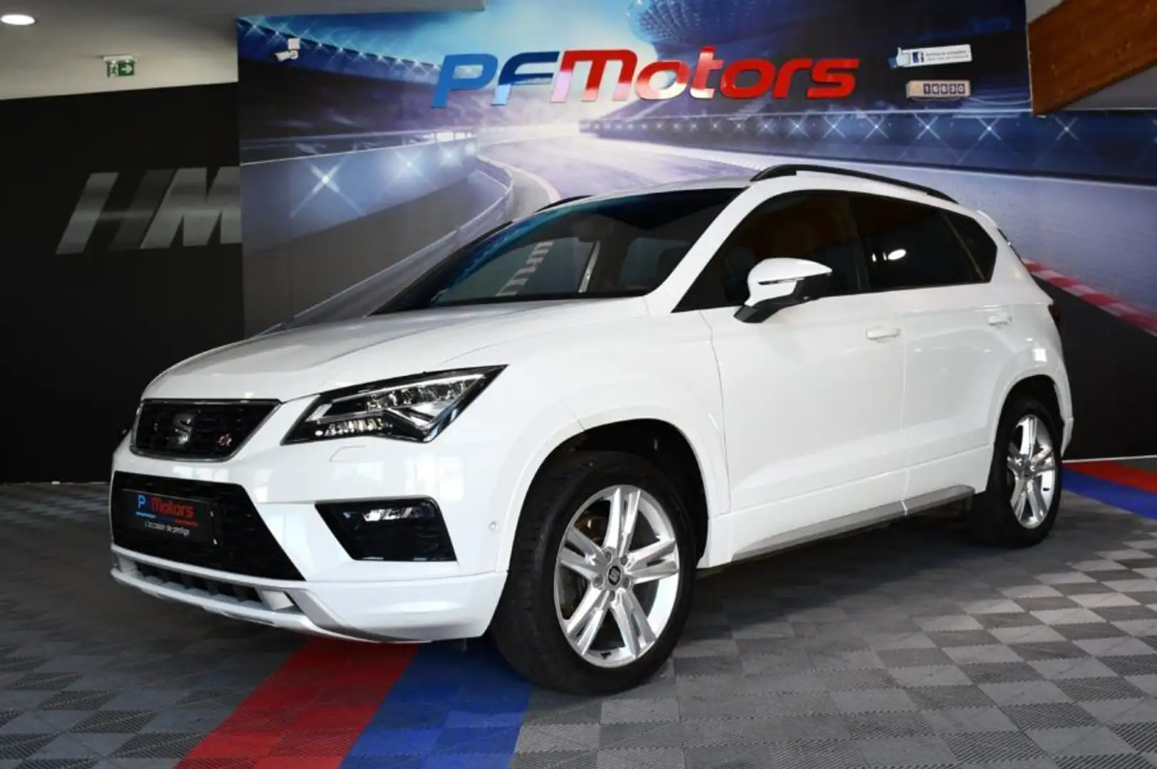 SEAT Ateca FR 2.0 TDI 150 DSG 4Drive GPS Virtual ACC Cuir Hay Blanc - 1