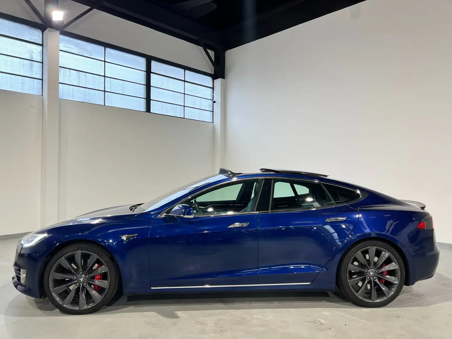 Tesla Model S P100D PERFORMANCE LUDICROUS Bleu - 2