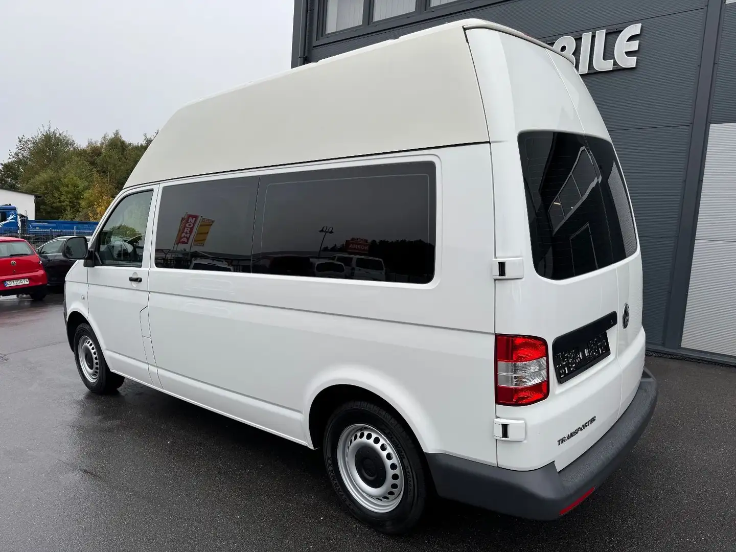 Volkswagen T5 Transporter T5 Kombi-Hochdach lang 9 Sitze Weiß - 2