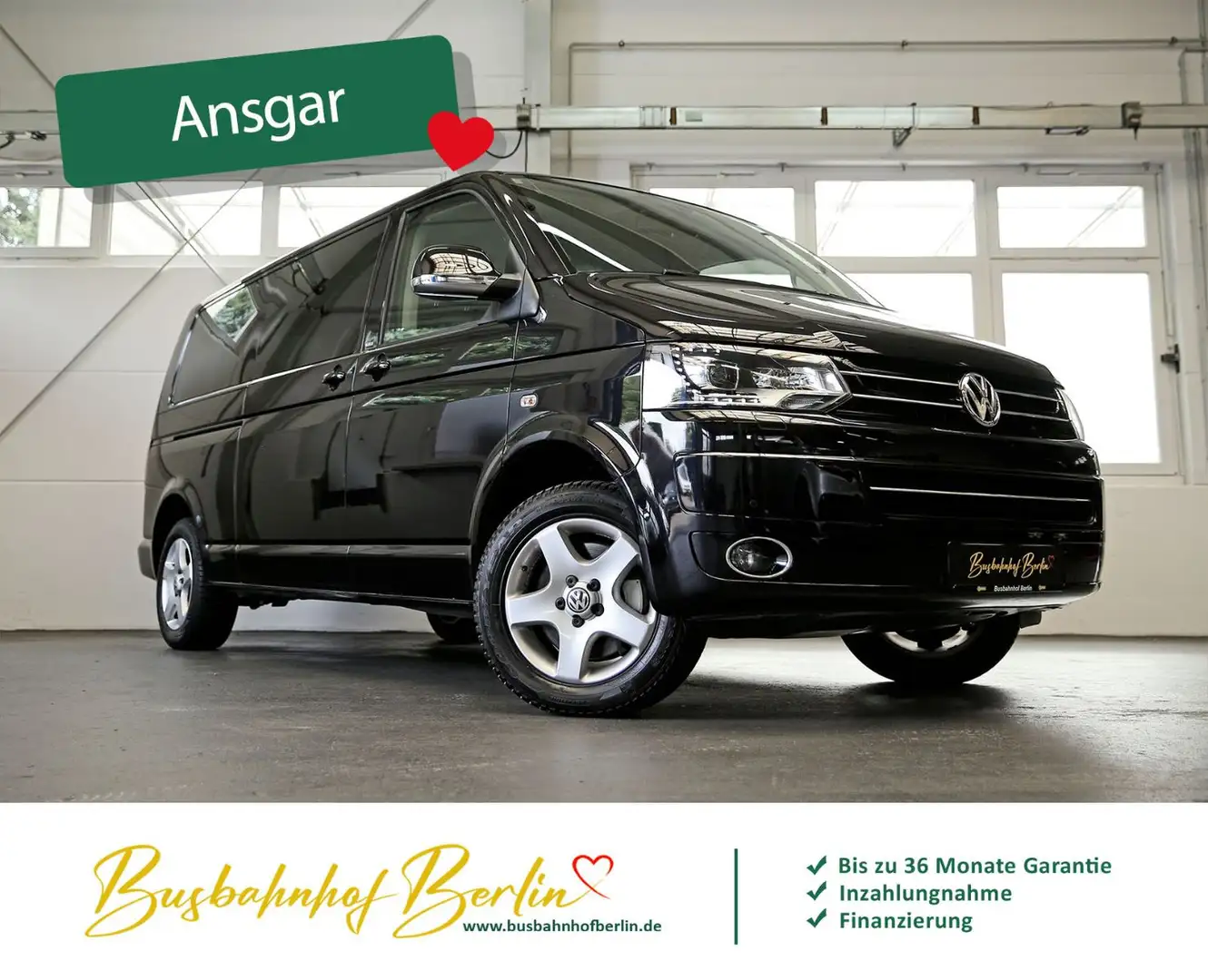 Volkswagen T5 Multivan CUP lang Bi-Xenon Standh.Klimaautom. Negru - 2