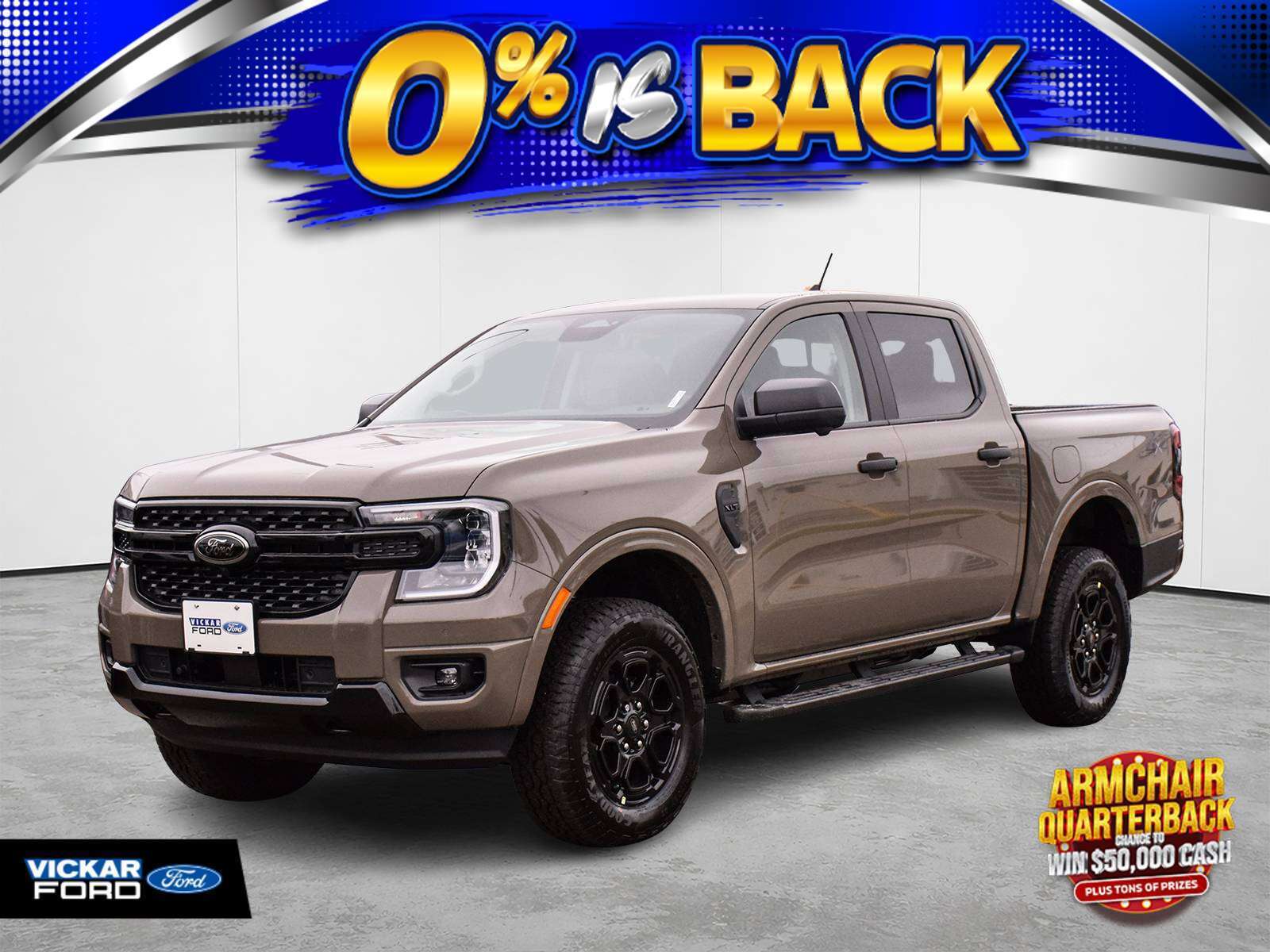 Gray 2026 Ford Ranger Pickup Truck Four-Wheel Drive Automatic