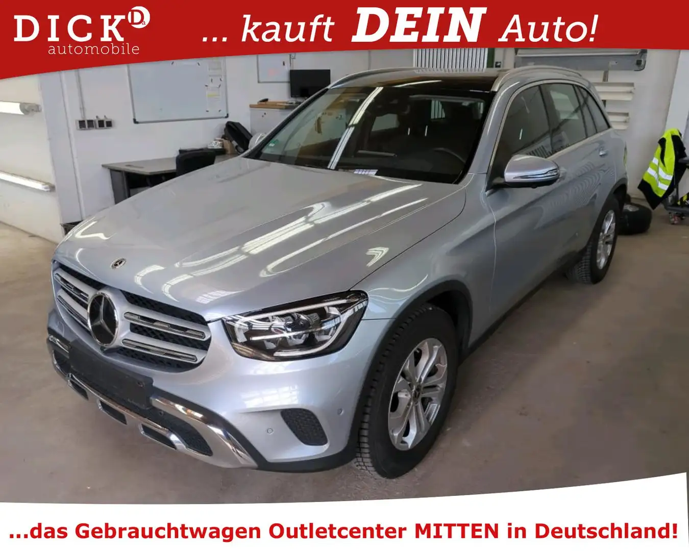 Mercedes-Benz GLC 220 d 4Mat 9G LED/NAVI/ACC/HUD/AHK/360°/8Fa Silber - 1