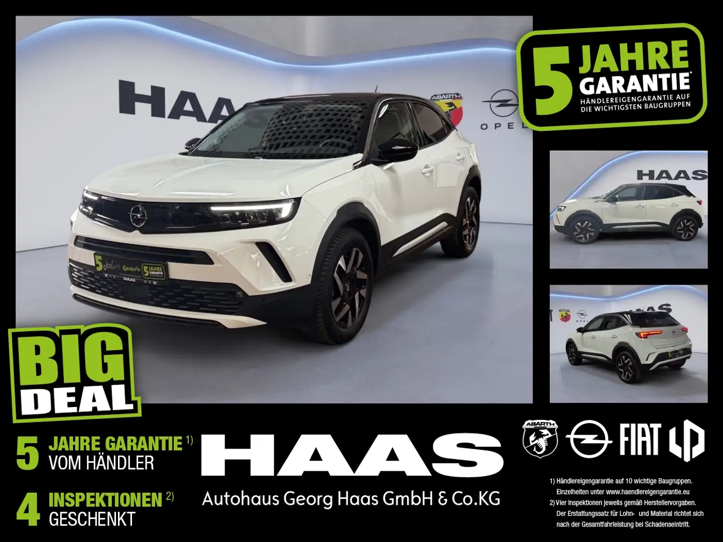 Opel Mokka 1.2 Turbo Elegance Klimaautomatik,Bluetooth Weiß - 1