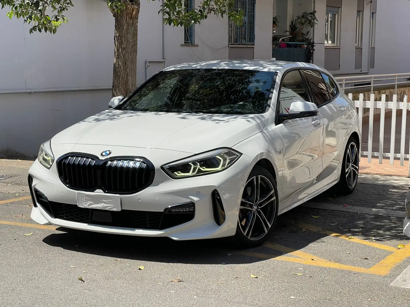 BMW 118 118d Msport auto Bianco - 1