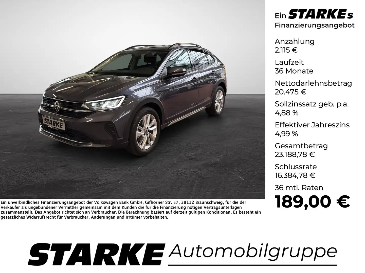 Volkswagen Taigo 1.0 TSI DSG Life Grau - 1