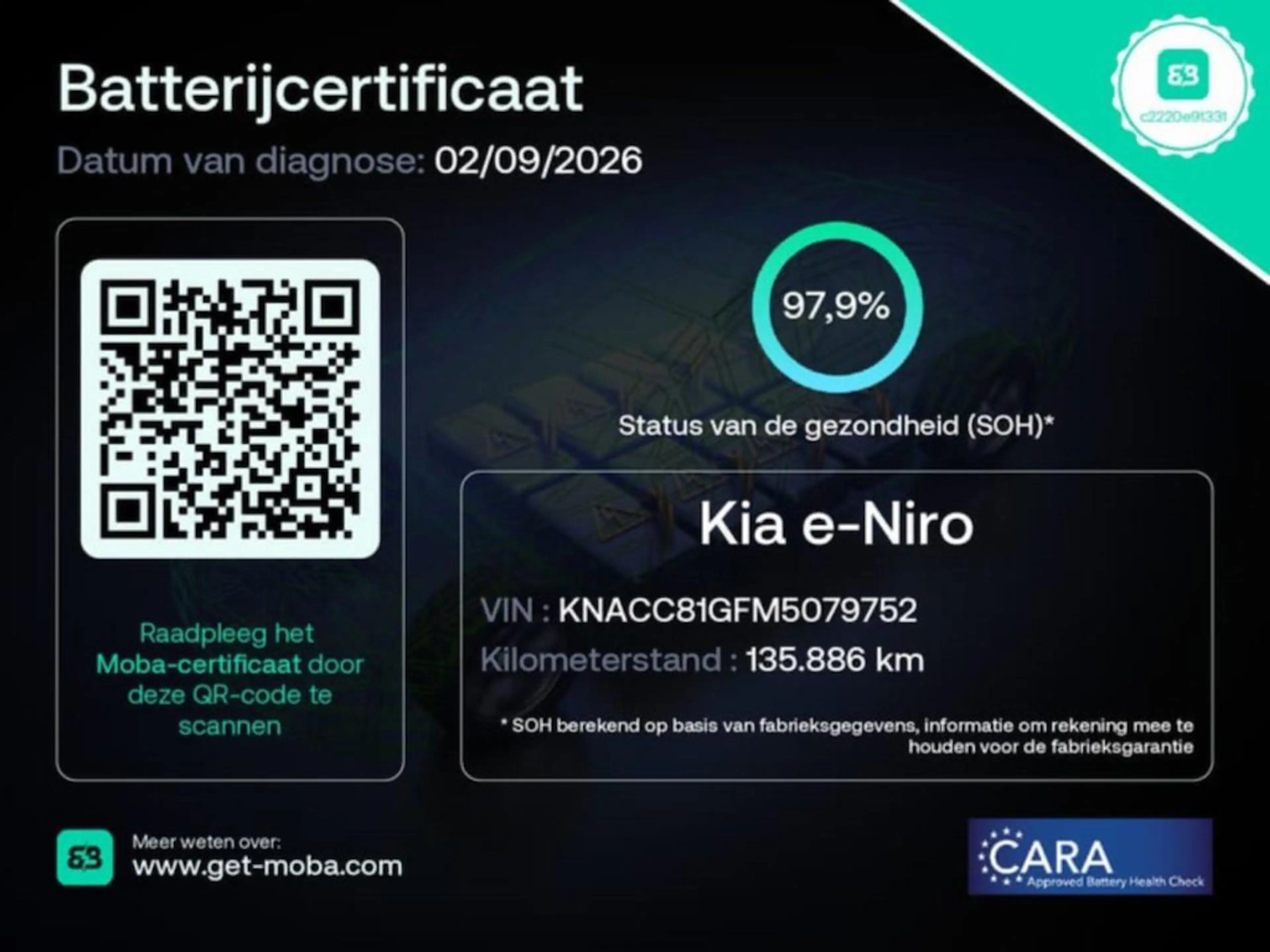 Kia e-Niro DynamicPlusLine 64 kWh OPEN DAK PANO FASE 3 EERSTE — photo 2